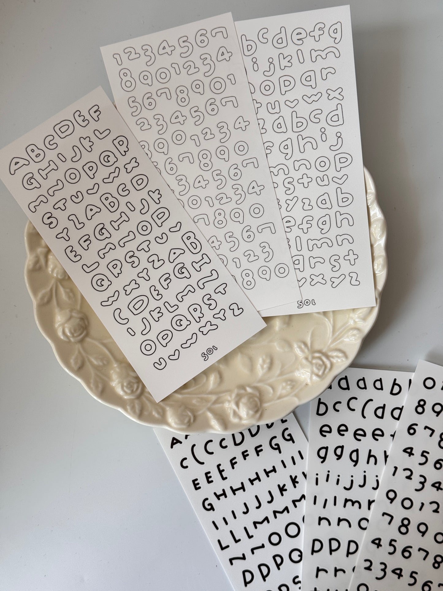 Ada‘s Pick-Alphabet &Numbers Stickers Set