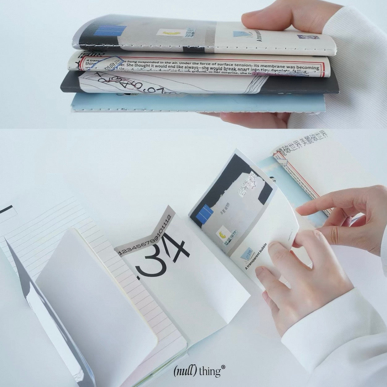 Inserts pour carnet de voyage « Nullthing »