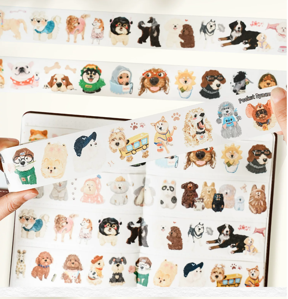The Washi Tape Shop – WOOF!WOOF!! (Lot de 4)