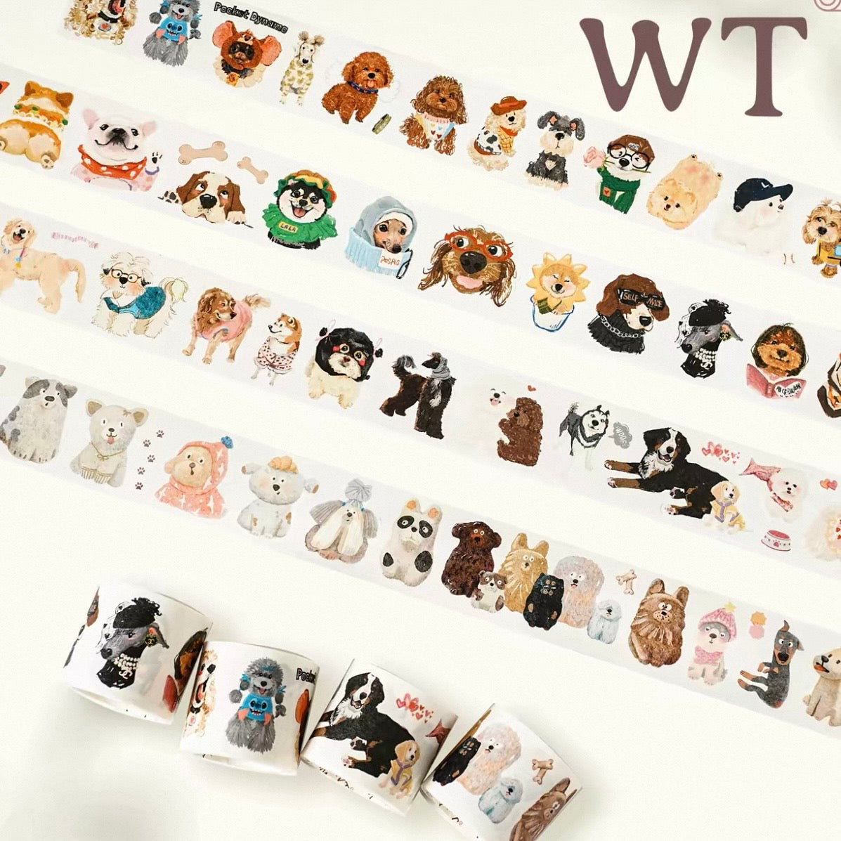The Washi Tape Shop – WOOF!WOOF!! (Lot de 4)