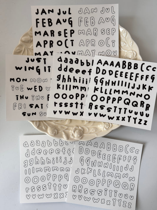 Ada‘s Pick-Alphabet Stickers Set