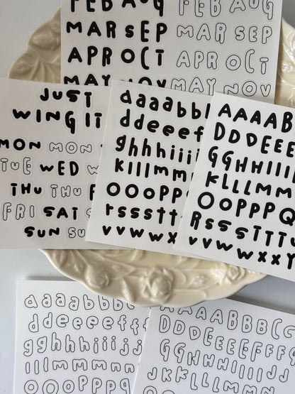 Ada‘s Pick-Alphabet Stickers Set