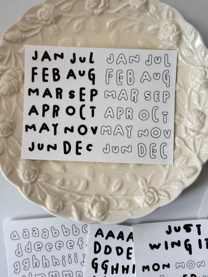 Ada‘s Pick-Alphabet Stickers Set