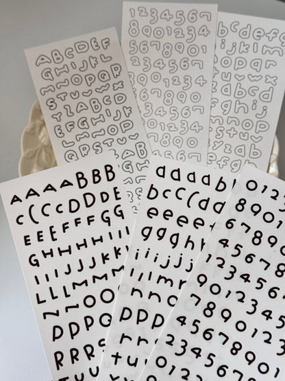 Ada‘s Pick-Alphabet &Numbers Stickers Set