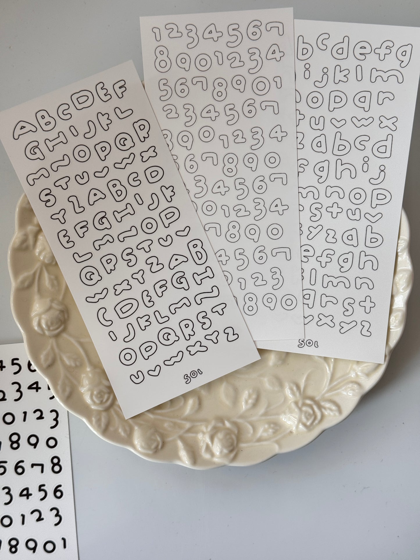 Ada‘s Pick-Alphabet &Numbers Stickers Set