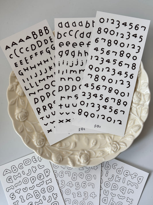 Ada‘s Pick-Alphabet &Numbers Stickers Set