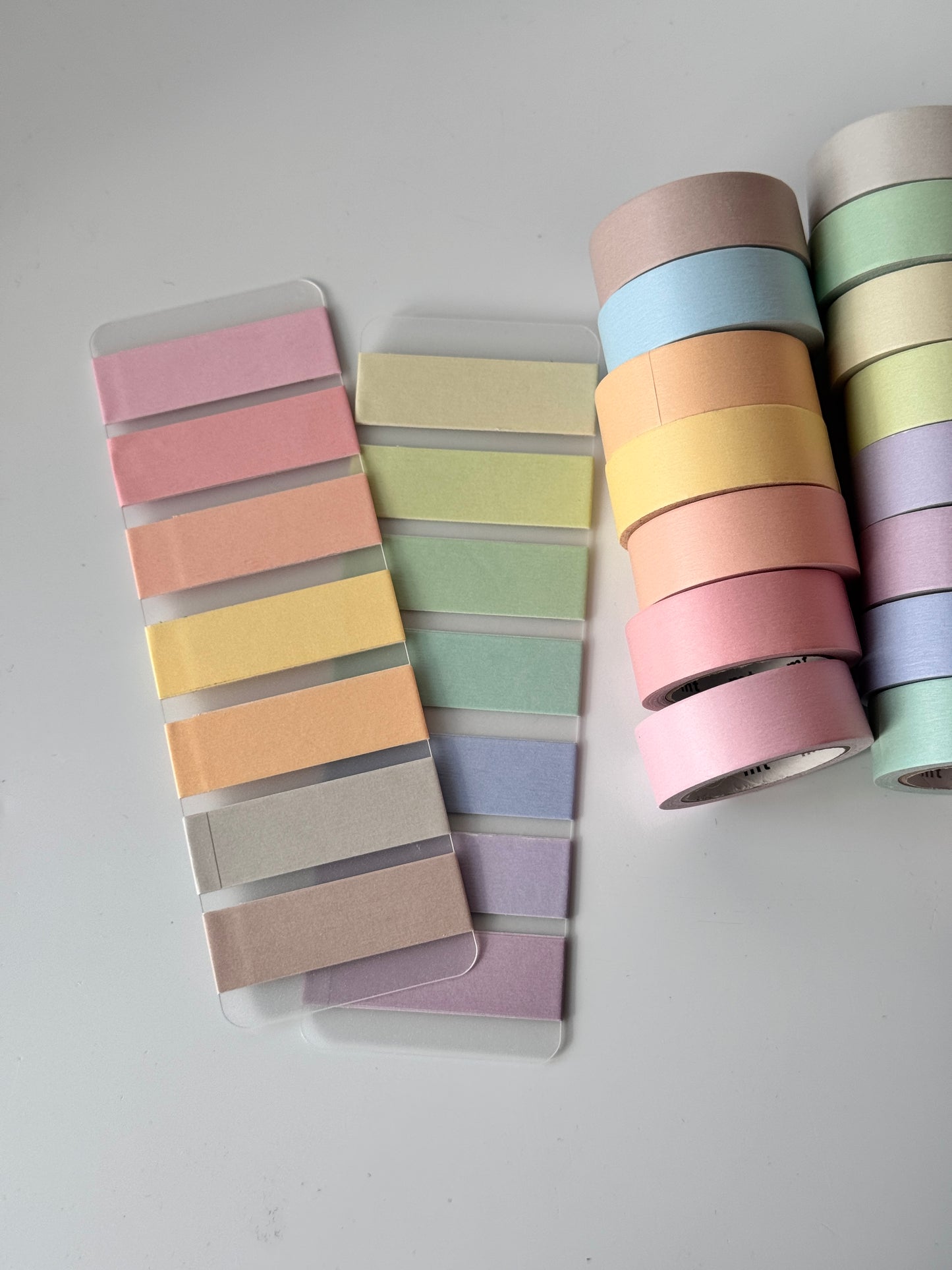 mt Washi Tape – Couleurs unies pastel (lot de 15)